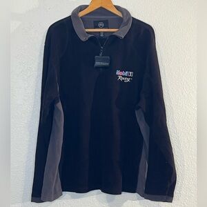 NWT Mobil 1 Racing embroidered logo quarter zip polar fleece NASCAR Racing Casua